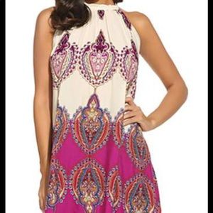 halter dress ties back tunic beach cover up
